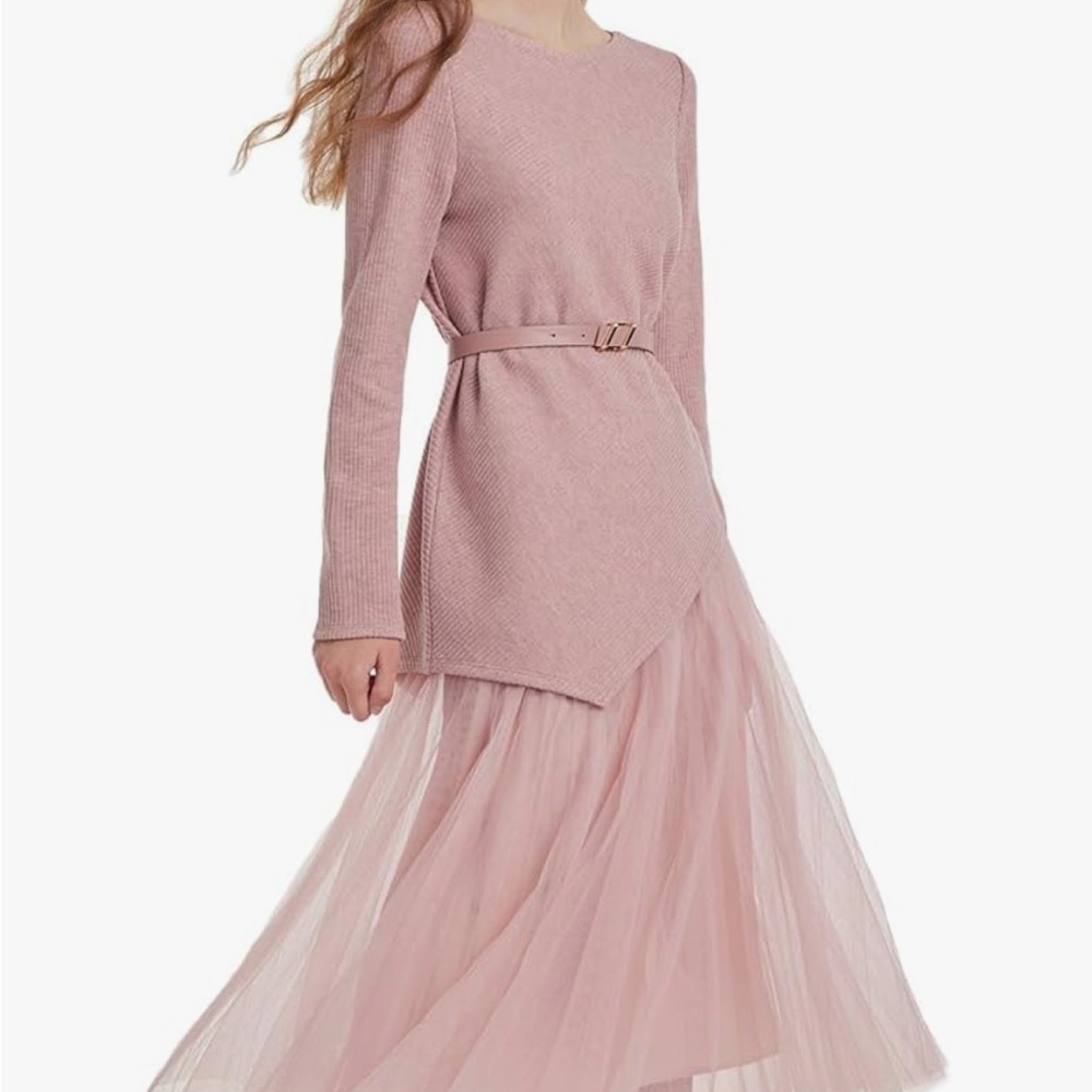 Elegant Pink Tulle Skirt